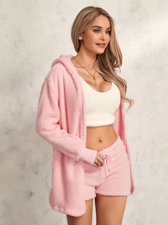 Cozy Plush 3-Piece Loungewear Set