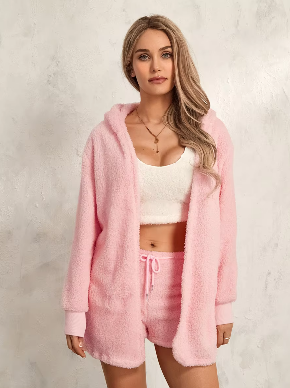 Cozy Plush 3-Piece Loungewear Set