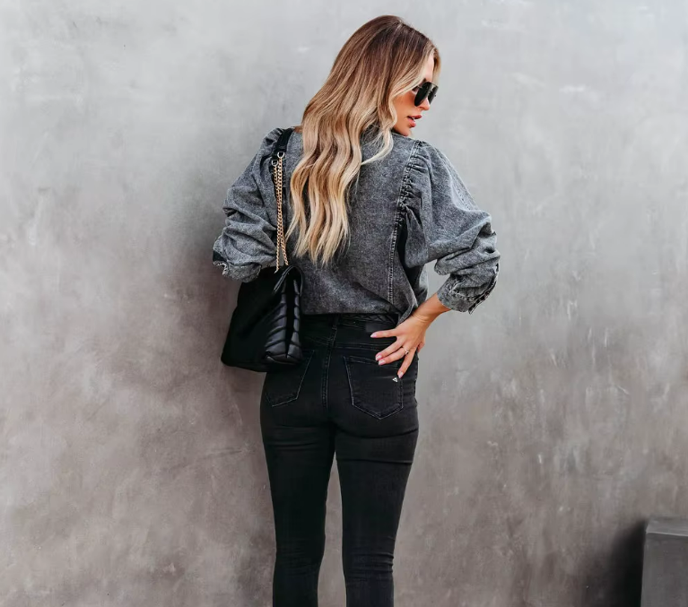 Urban Edge Button-Down Blouse