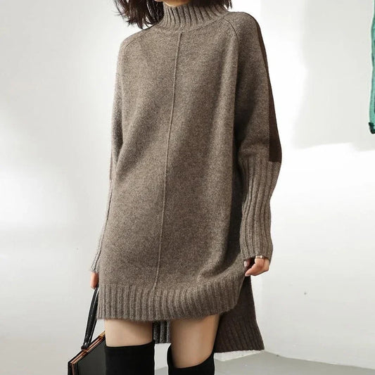 Cozy Chic Turtleneck Knit Sweater Dress