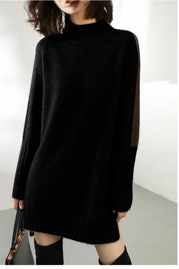 Cozy Chic Turtleneck Knit Sweater Dress