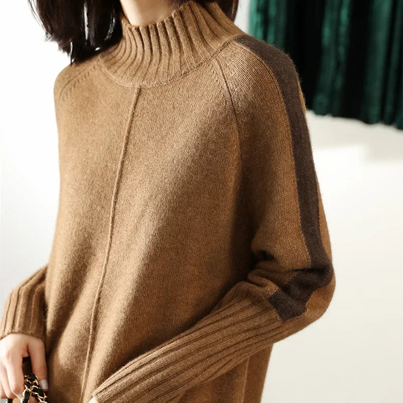 Cozy Chic Turtleneck Knit Sweater Dress