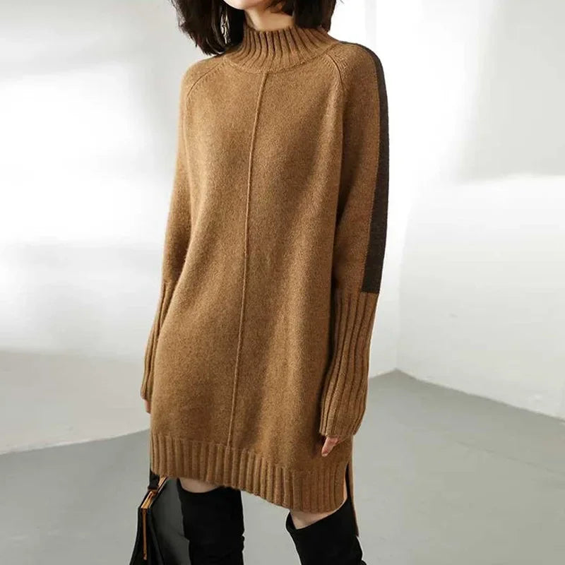 Cozy Chic Turtleneck Knit Sweater Dress