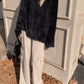 Elegant Charm V-Neck Faux Fur Sweater