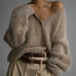 Sleek Knit V-Neck Cardigan
