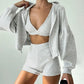 Sleek Sporty 3-Piece Tracksuit Set