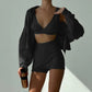 Sleek Sporty 3-Piece Tracksuit Set