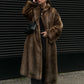 Ethereal Warmth Faux Fur Overcoat
