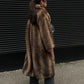 Ethereal Warmth Faux Fur Overcoat