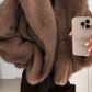 Bianca™ - Cozy Charm Brown Faux Fur Coat