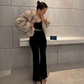 Street Luxe Cropped Faux Fur Jacket