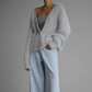 Sleek Knit V-Neck Cardigan