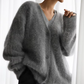 Sleek Knit V-Neck Cardigan