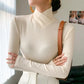 Snug Luxe Fleece-Lined Stand Collar Top